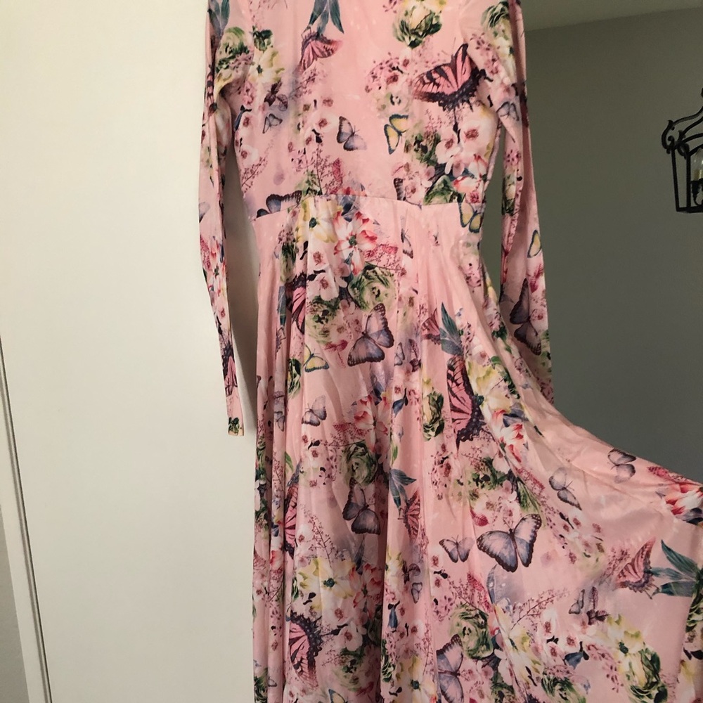 Floral floor  length gown (suit)